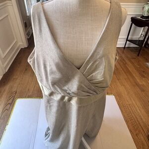 Oleg Cassini Gown Size 22w Gold Shimmer